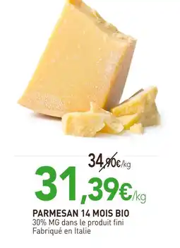 naturéO Parmesan 14 mois bio offre