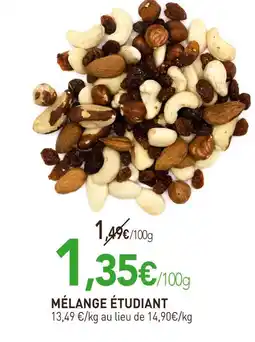 naturéO Mélange Étudiant offre