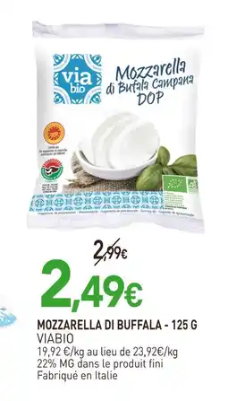 naturéO Viabio Mozzarella di Buffala offre