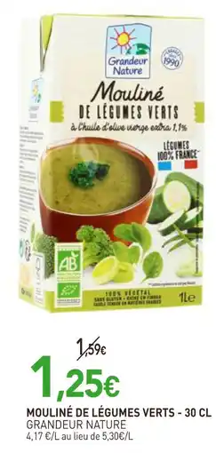 naturéO Grandeur Nature Mouliné de légumes verts offre