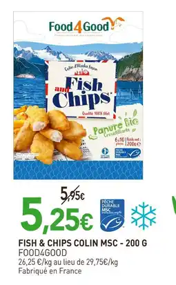 naturéO FOOD4GOOD FISH & CHIPS COLIN MSC offre