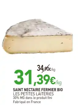 naturéO Les Petites Laiteries Saint nectaire fermier bio offre