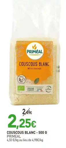 naturéO Primeal Couscous blanc offre