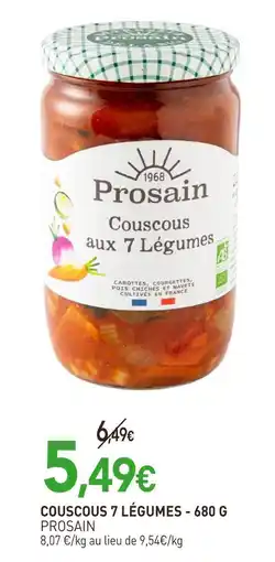 naturéO ProSain Couscous 7 légumes offre