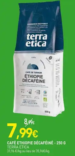 naturéO Terra Etica Café Ethiopie Décaféiné offre