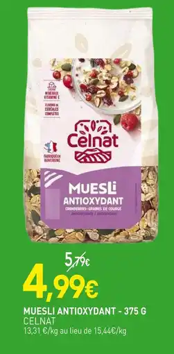 naturéO Celnat Muesli antioxydant offre