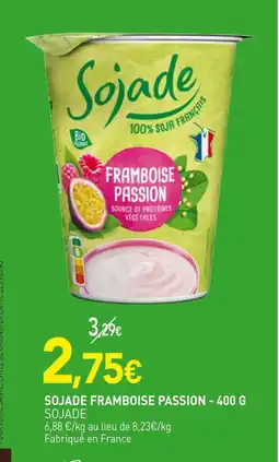 naturéO Sojade Sojade Framboise passion offre