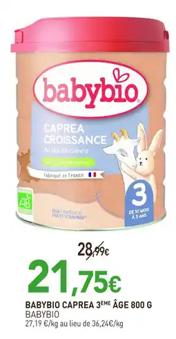 naturéO BABYBIO BABYBIO CAPREA 3ÈME ÂGE offre