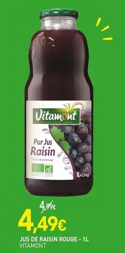 naturéO Vitamont Jus de raisin rouge offre