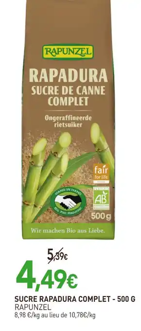 naturéO RAPUNZEL Sucre rapadura complet offre
