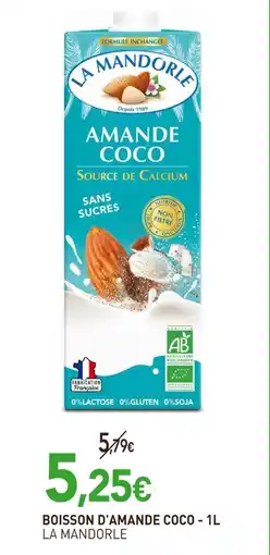 naturéO LA MANDORLE Boisson d'amande coco offre