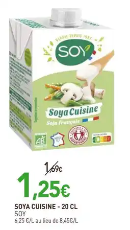 naturéO SOY Soya Cuisine offre