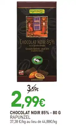 naturéO RAPUNZEL Chocolat noir 85% offre