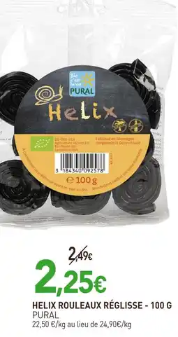 naturéO Pural Helix rouleaux réglisse offre