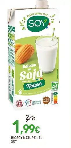 naturéO SOY BIOSOY NATURE offre