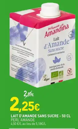 naturéO Perl'Amande Lait d'amande sans sucre offre