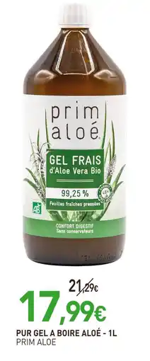 naturéO PRIM ALOE Pur gel à boire Aloé offre