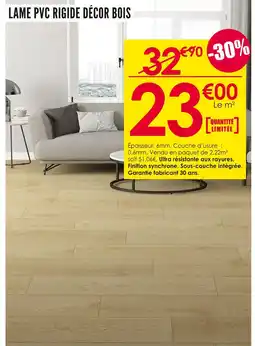 Décor Discount Lame PVC rigide décor bois offre