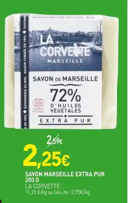naturéO LA CORVETTE Savon Marseille Extra Pur offre