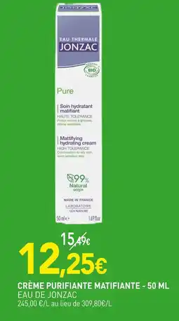 naturéO EAU DE JONZAC CRÈME PURIFIANTE MATIFIANTE offre