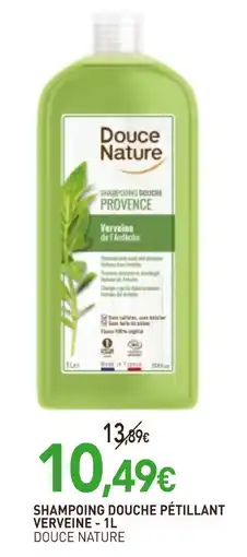 naturéO Douce Nature Shampoing douche pétillant Verveine offre