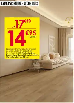 Décor Discount Lame PVC Rigide - Décor Bois offre