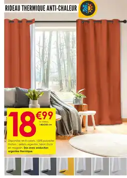 Décor Discount Rideau thermique anti-chaleur offre