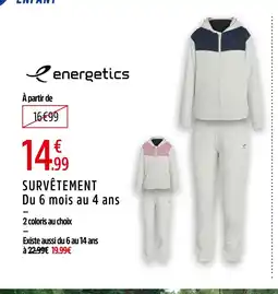 Intersport energetics SURVÊTEMENT offre