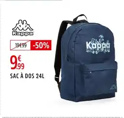Intersport KAPPA Sac à dos 24L offre