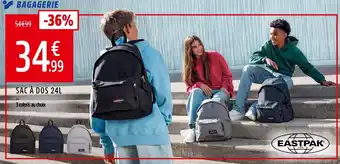 Intersport EASTPAK Sac à dos 24L offre