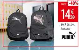 Intersport PUMA Sac à dos 30L offre