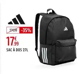 Intersport ADIDAS Sac à dos 27L offre