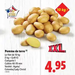 Lidl Pomme de terre offre