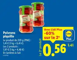 Lidl Freshona Poivrons piquillo offre
