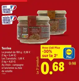 Lidl Toque du Chef Terrine offre