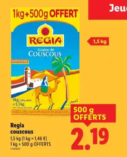 Lidl Regia Graine de Couscous offre