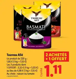 Lidl Taureau Ailé Basmati naturellement parfumé offre