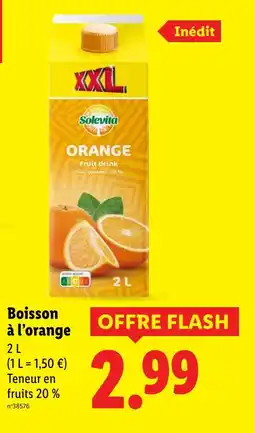 Lidl Boisson à l’orange offre
