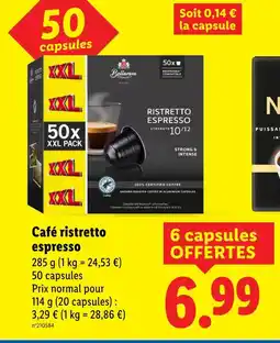 Lidl BELLAROM Ristretto Espresso offre