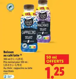 Lidl Envia Café latte offre