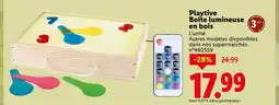 Lidl PLAYTIVE Boîte lumineuse en bois offre