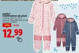 Lidl Lupilu Combinaison de pluie offre