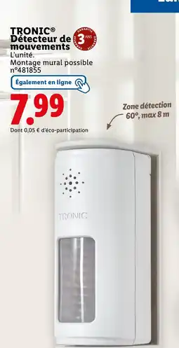 Lidl TRONIC Détecteur de mouvements offre