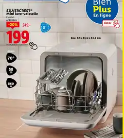 Lidl SILVERCREST Mini lave-vaisselle offre