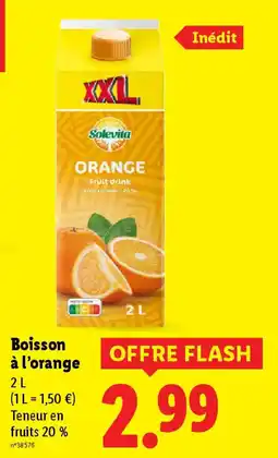 Lidl SOLEVITA Boisson à l'orange offre