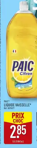 ALDI PAIC Liquide Vaisselle Citron offre