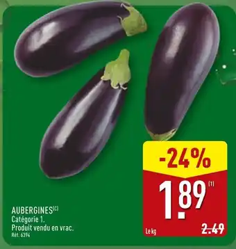 ALDI Aubergines offre
