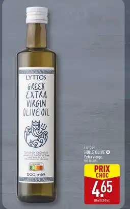 ALDI LYTTOS Huile Olive Extra vierge offre