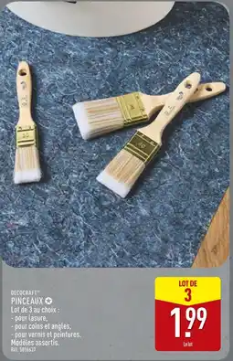 ALDI DECOCRAFT PINCEAUX offre