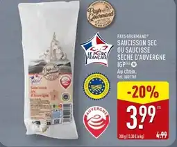ALDI Pays Gourmand Saucisson sec d'Auvergne offre
